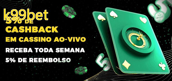 Promoções do cassino ao Vivo k99bet